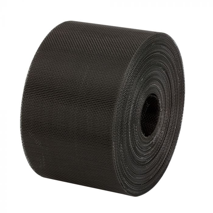 7.5cm wide x 30m roll - Black coated aluminium soffit mesh - Mesh Direct