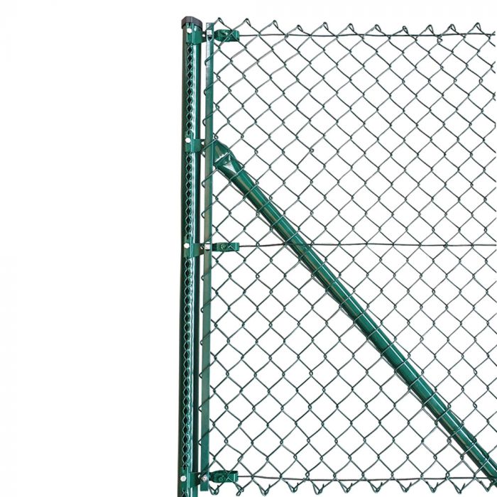 GREEN PVC COATED CHAIN LINK FENCING 1.2mtr x 15 mtr STRAINING WIRE & TENSIONS