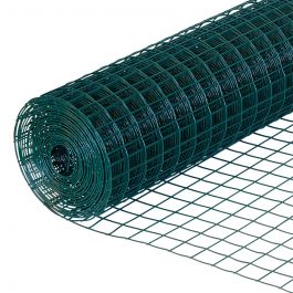 Green PVC coated 50 x 50mm Holes 12 Gauge