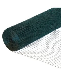 Green Coated Wire Netting 25mm hole